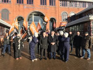 Labour councillors and MP's march the Maybot Muggers out of Sandwell