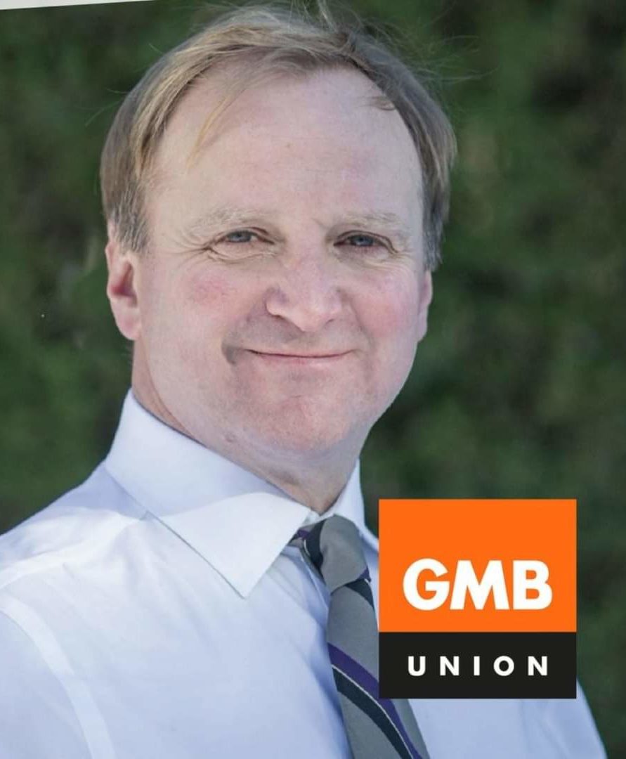 a picture of GMB General Secretary Gary Smith